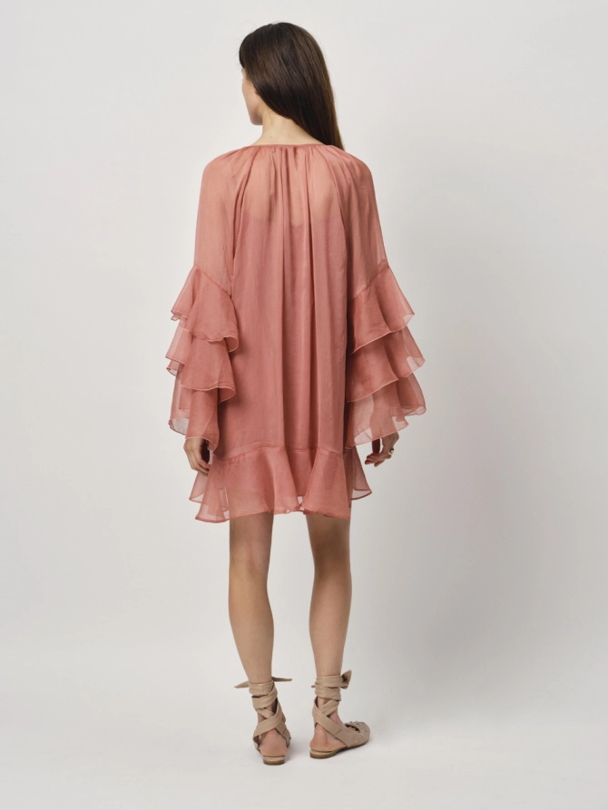 Dante 6 Boho Mini-jurk Roze