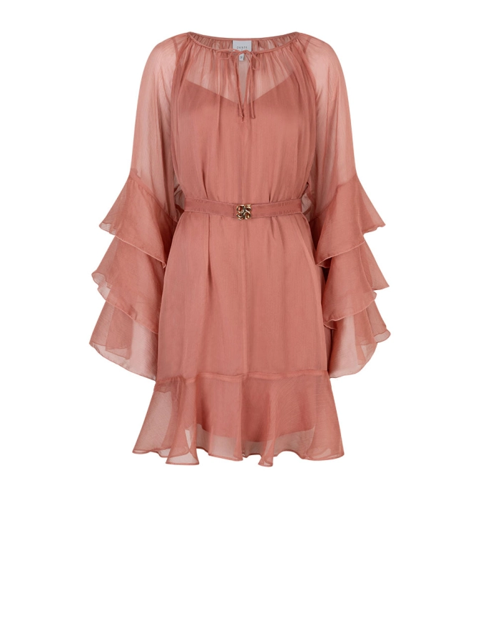 dante 6 Boho mini-jurk Roze