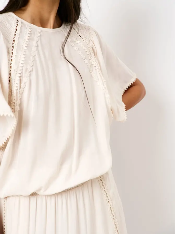 Dante 6 Boho Top Creme