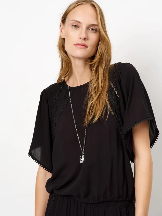 Dante 6 Boho Top Zwart