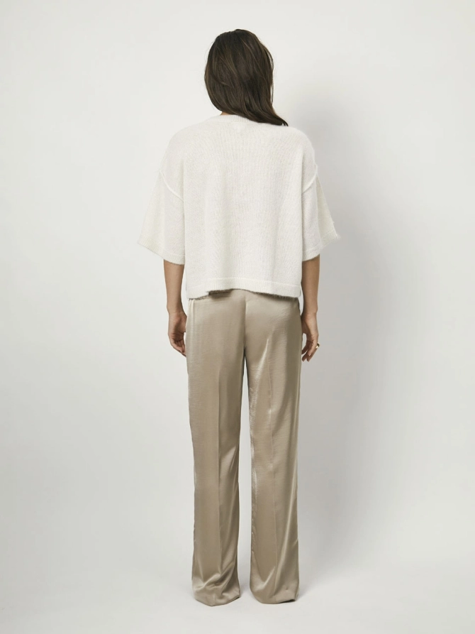 Dante 6 Boxy Alpaca Mix Trui Creme