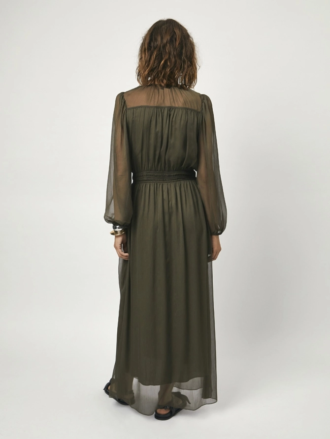 Dante 6 Chiffon Maxi-jurk Donkergroen