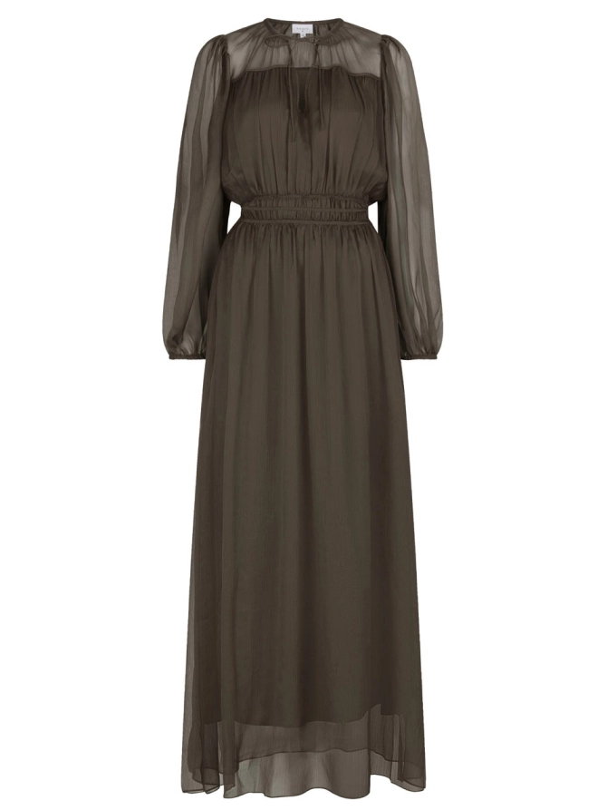 dante 6 Chiffon maxi-jurk Donkergroen