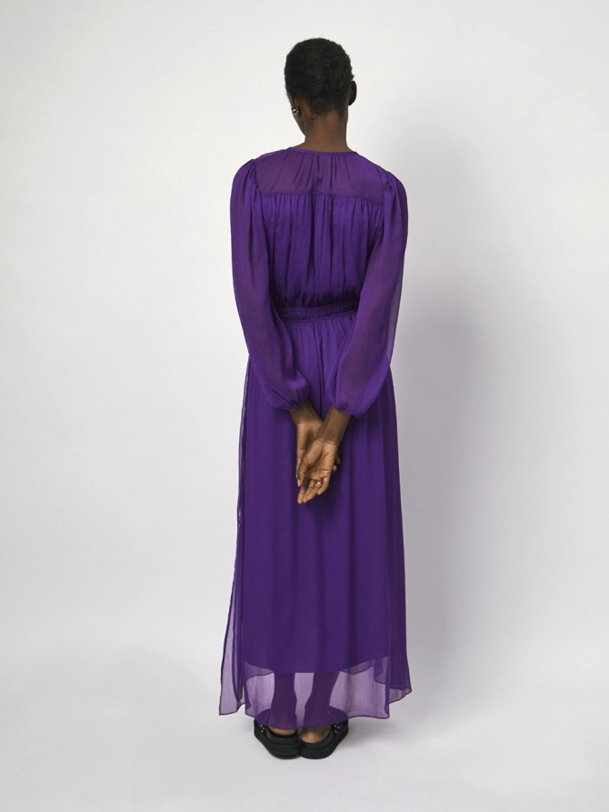 Dante 6 Chiffon Maxi-jurk Paars