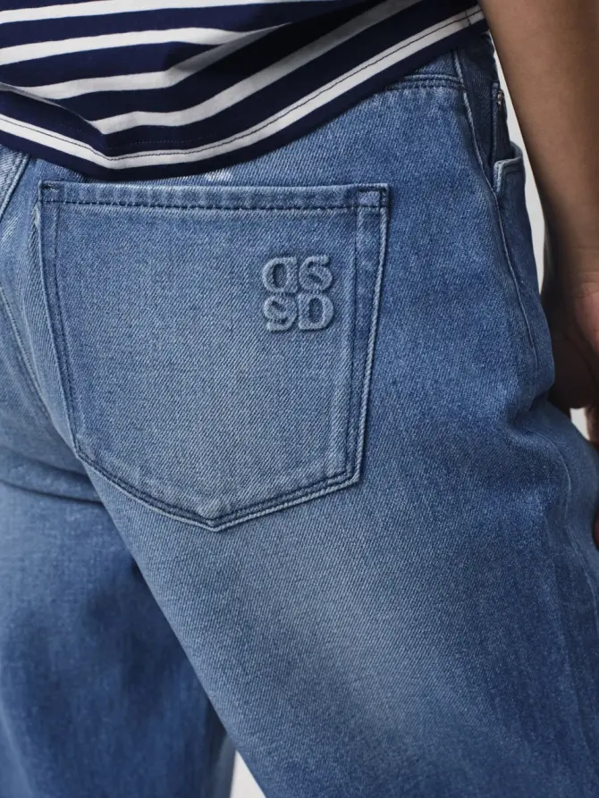 Dante 6 Coated Wet Look Jeans Vintage Blue