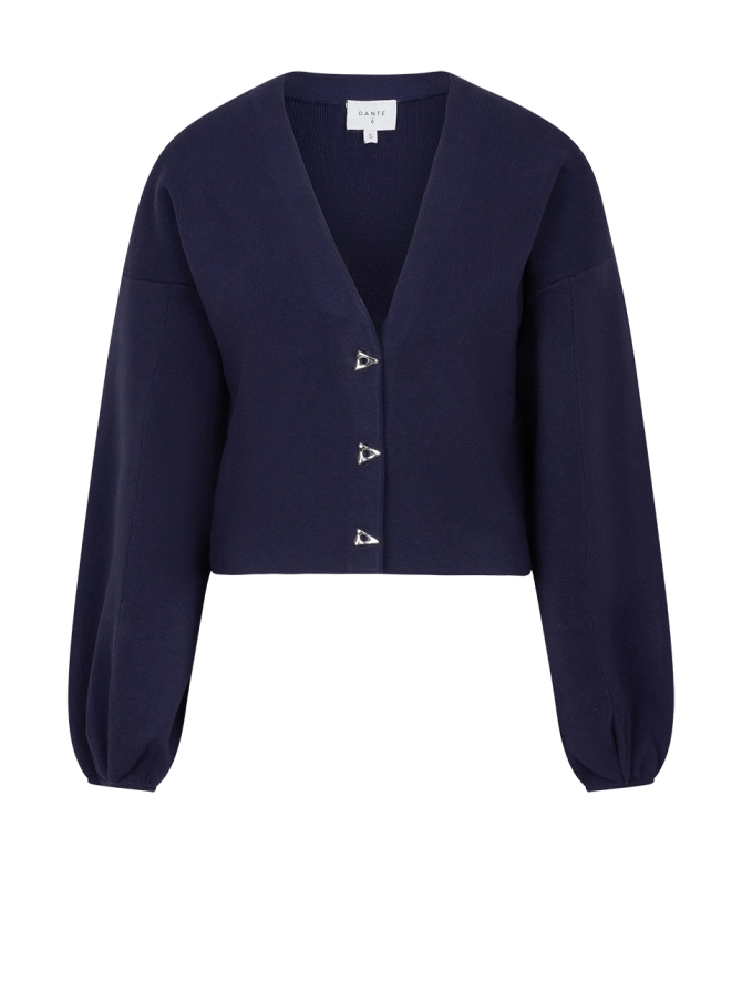 dante 6 Cropped cardigan Blauw