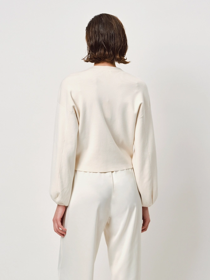 Dante 6 Cropped Cardigan Off-white