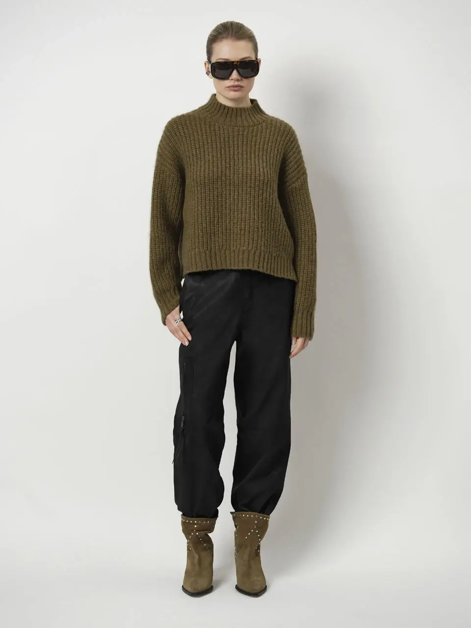 Dante 6 Cropped Coltrui Donkergroen