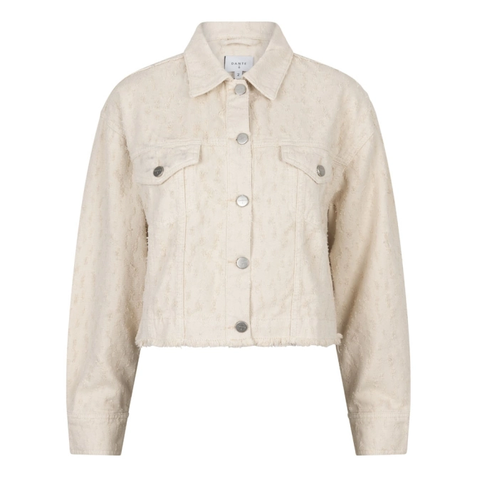 dante 6 Cropped denim jack Creme