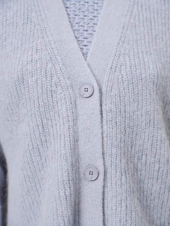 Dante 6 Cropped Gebreid Vest Blauw