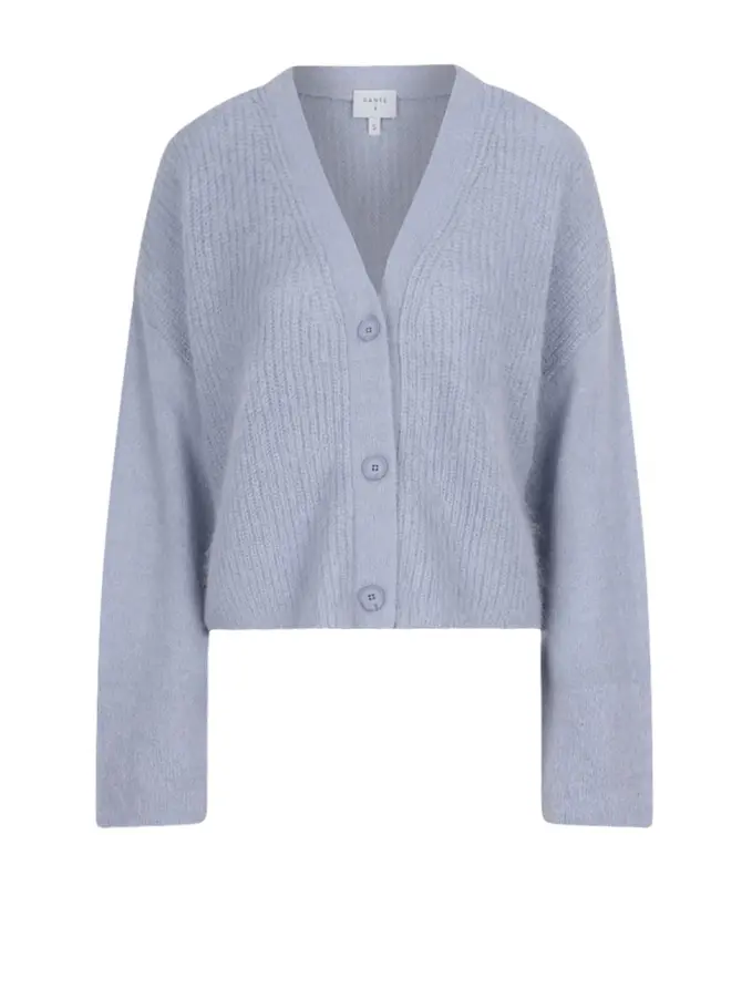 dante 6 Cropped gebreid vest Blauw