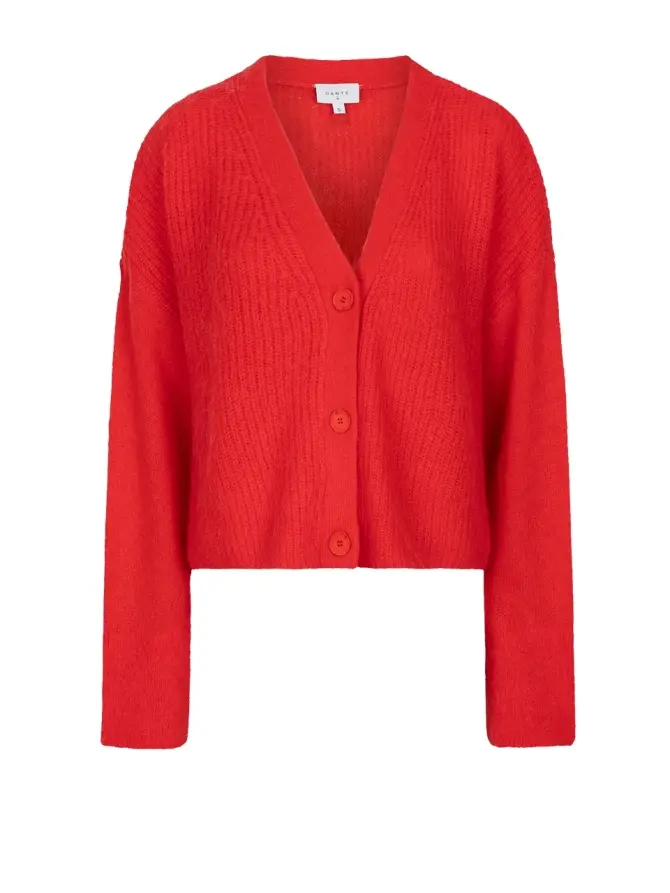 dante 6 Cropped gebreid vest Rood