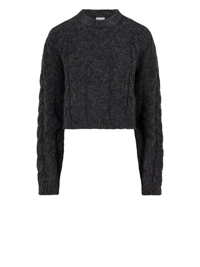 dante 6 Cropped kabeltrui Donkergrijs