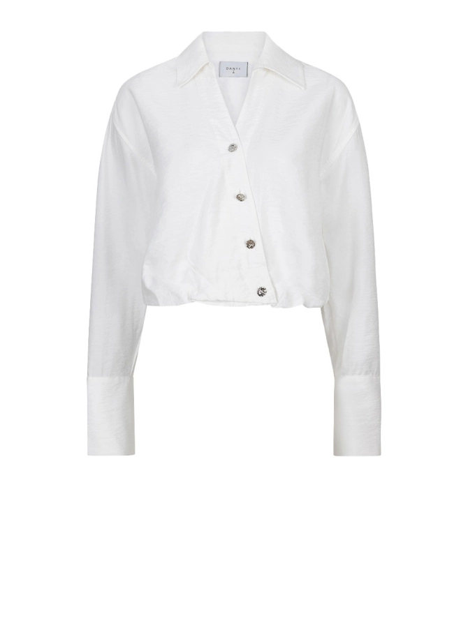 dante 6 Cropped overlay shirt Creme
