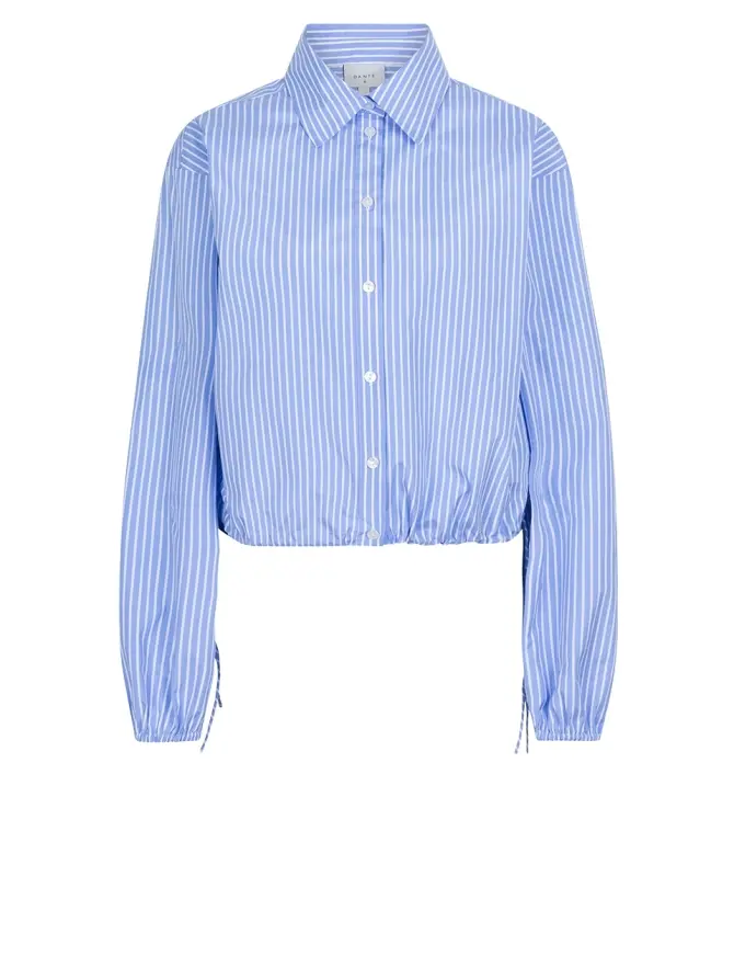 dante 6 Cropped streep shirt Blauw