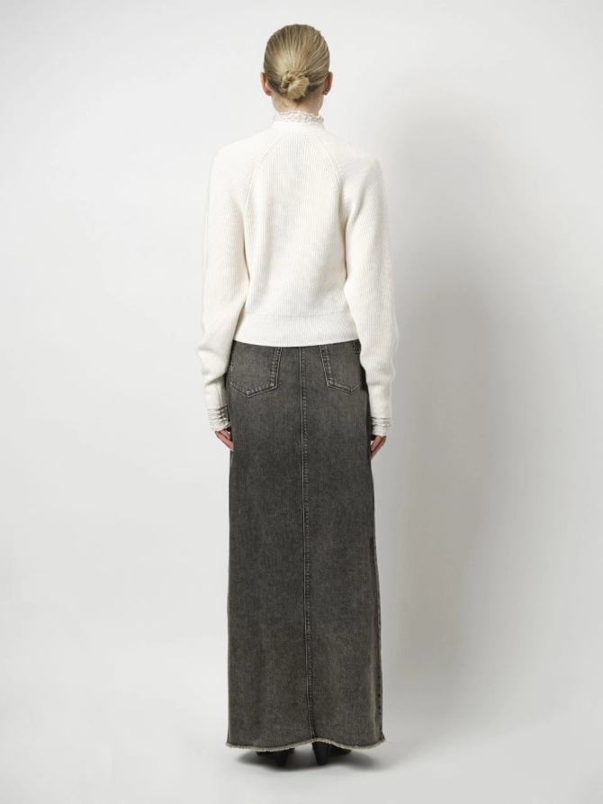 Dante 6 Cropped V-hals Vest Creme