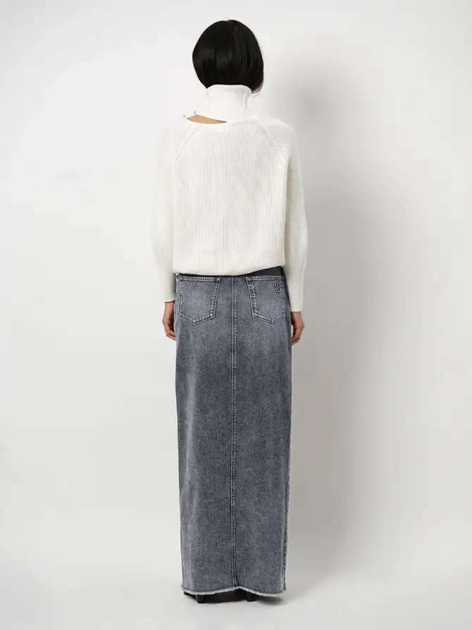 Dante 6 Denim Maxi Rok Bruin