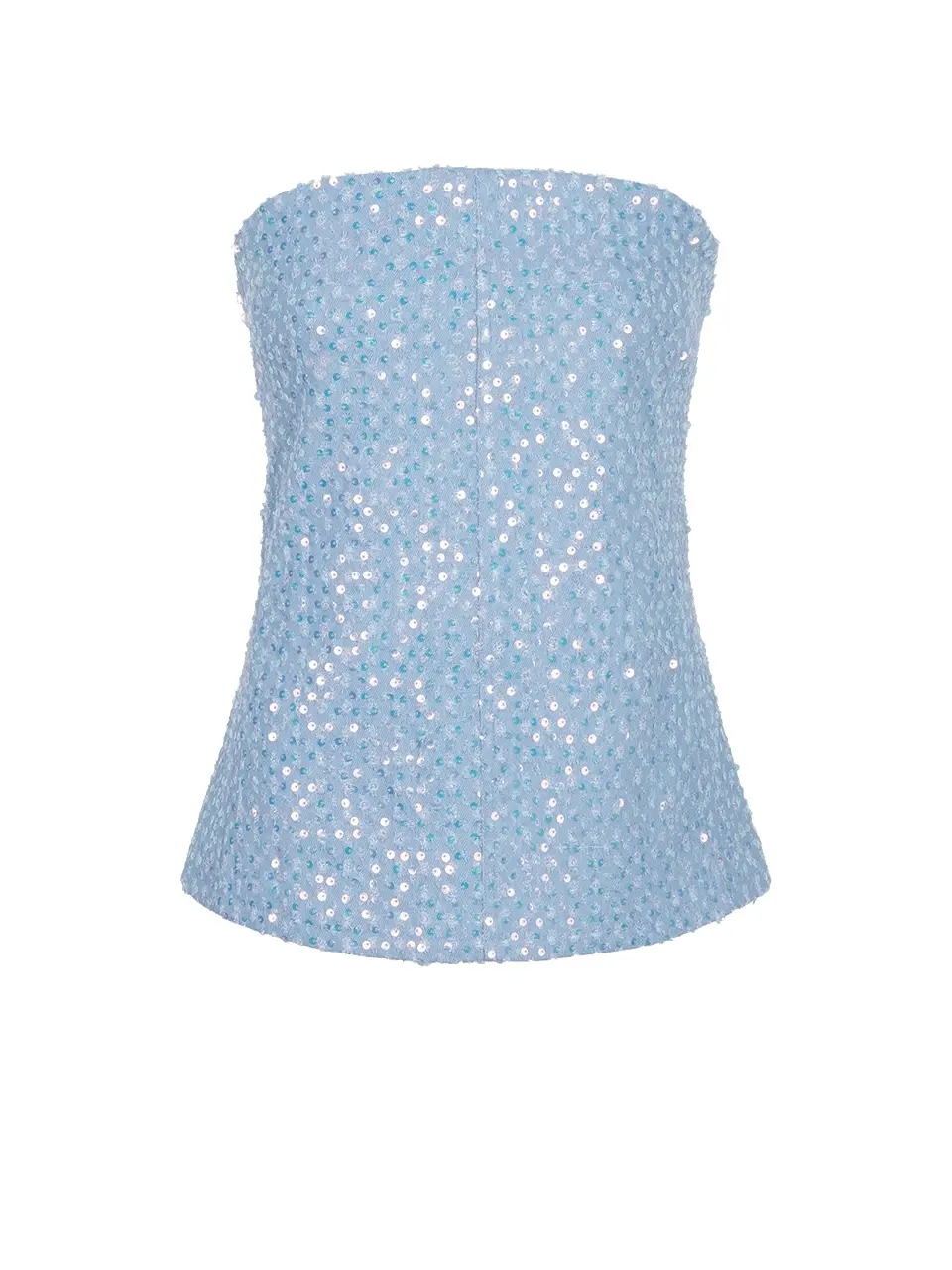 Dante 6 Denim Pailletten Corset Blauw