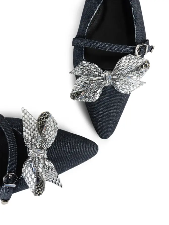 Dante 6 Denim Slingbacks Dark Indigo