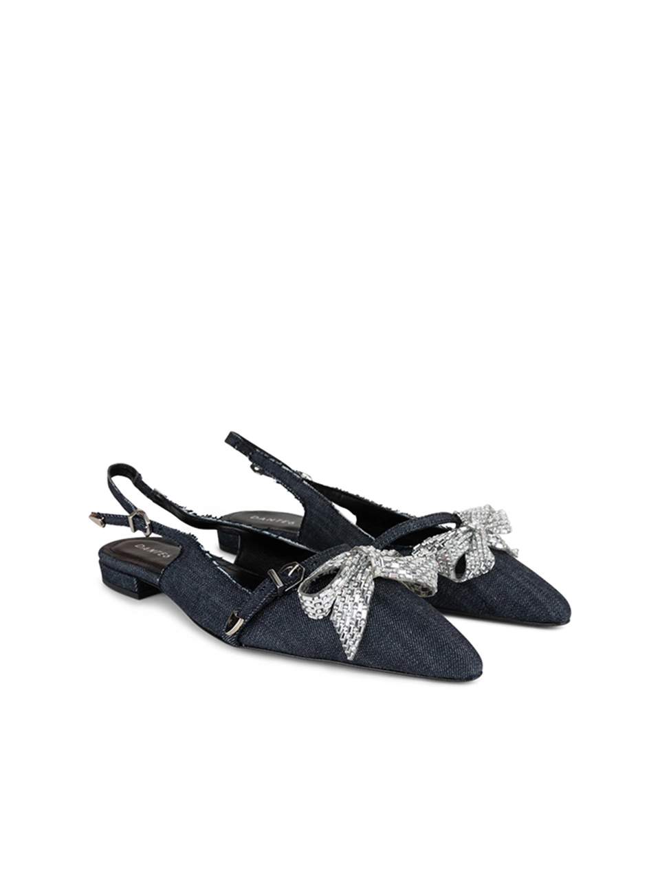 Dante 6 Denim Slingbacks Dark Indigo