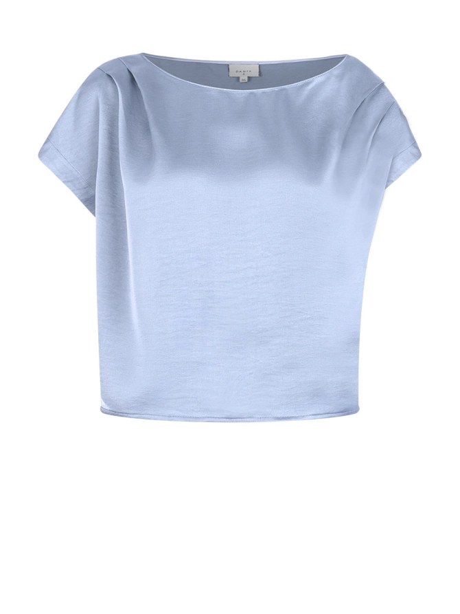 dante 6 Drapey crop top Blauw