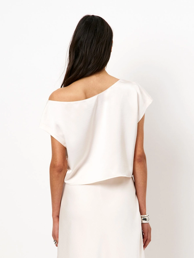 Dante 6 Drapey Crop Top Creme