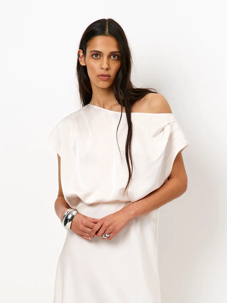 Dante 6 Drapey Crop Top Creme