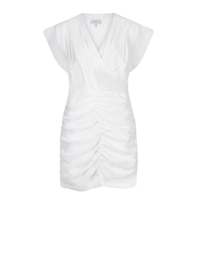 dante 6 Drapey mini-jurk Creme