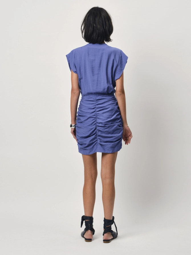 Dante 6 Drapey Mini-jurk Donkerblauw