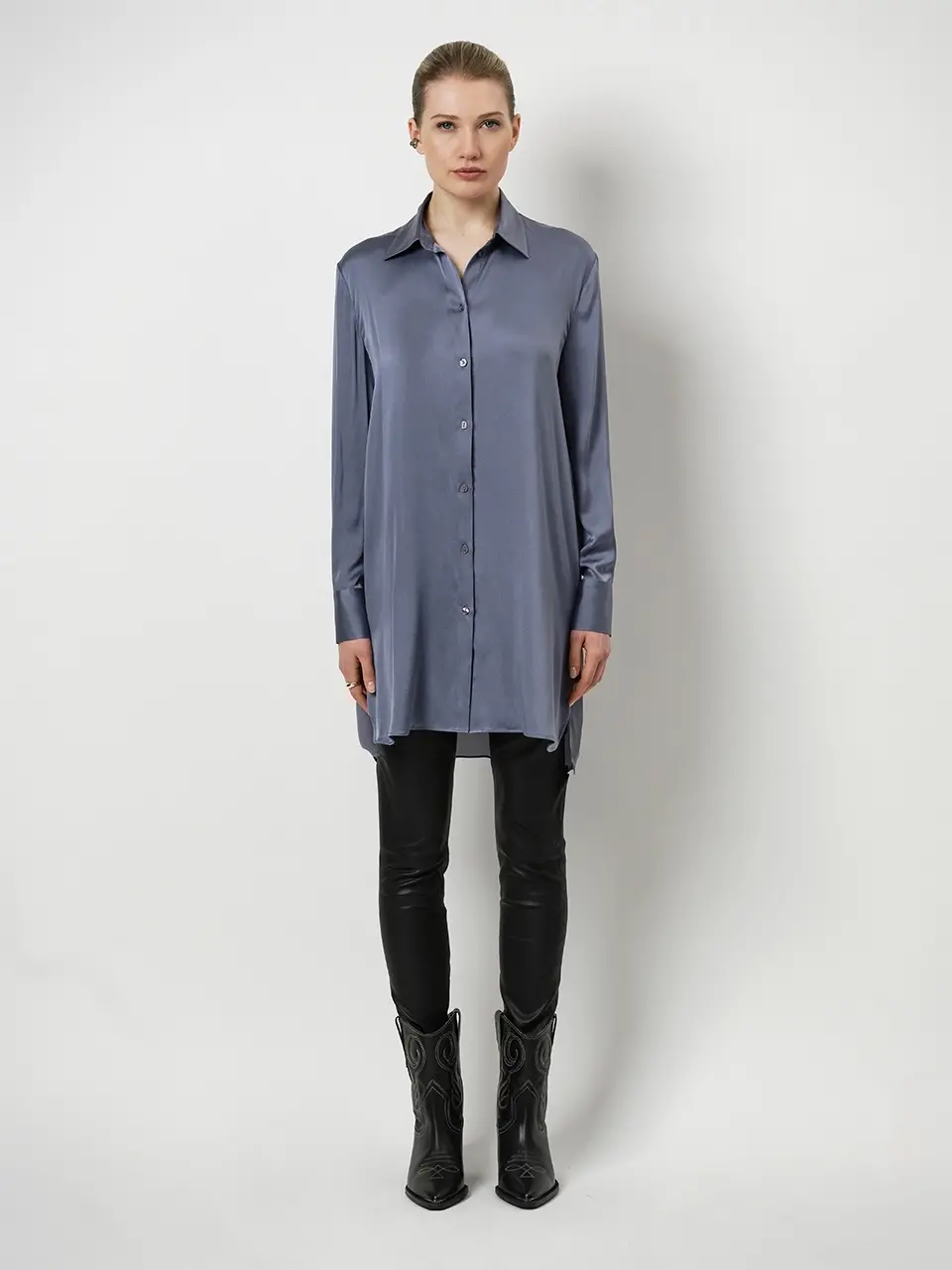 Dante 6 Faux Leren Legging Zwart