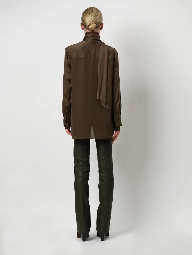 Dante 6 Flared Suede Legging Donkergroen