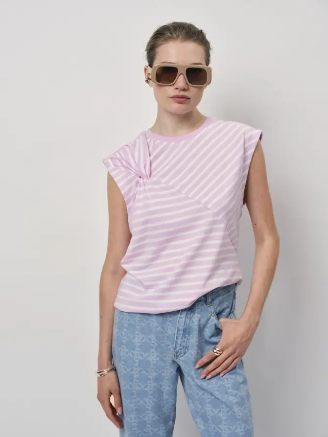 Dante 6 Gestreept Shirt Roze