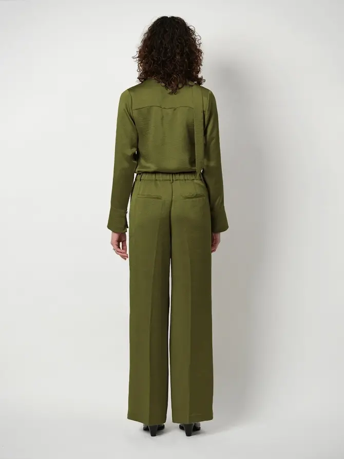 Dante 6 Getailleerde V-hals Top Groen