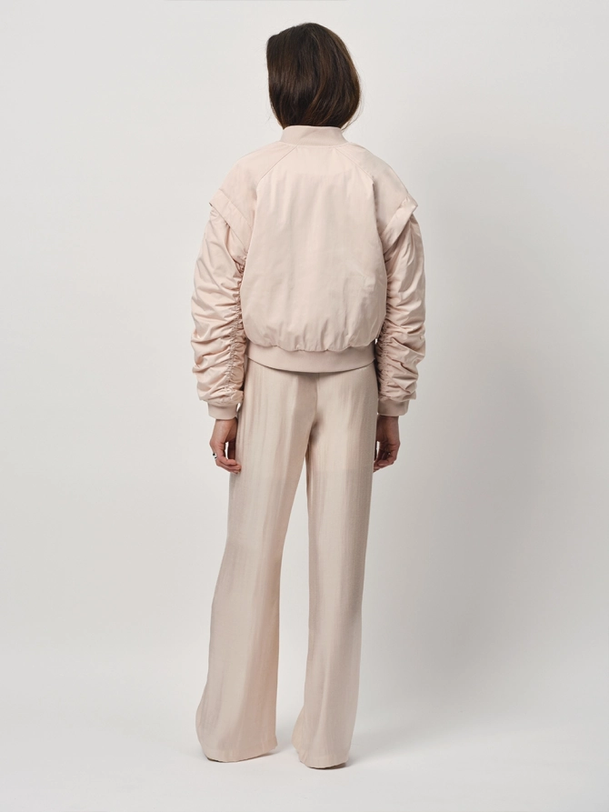 Dante 6 Glanzende Wijde Broek Roze