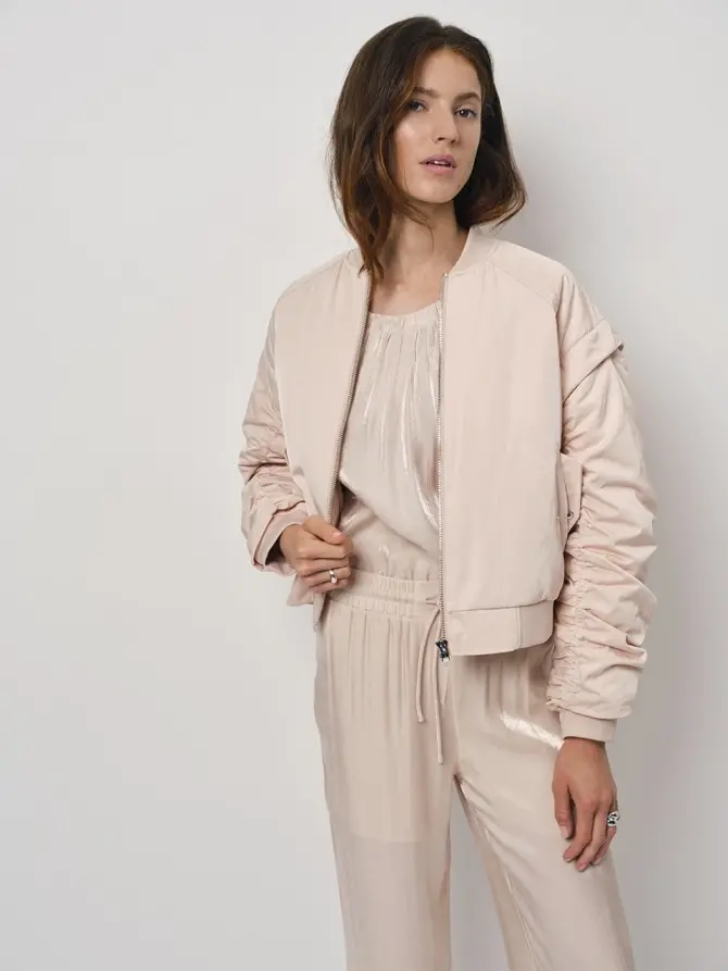 Dante 6 Glanzende Wijde Broek Roze