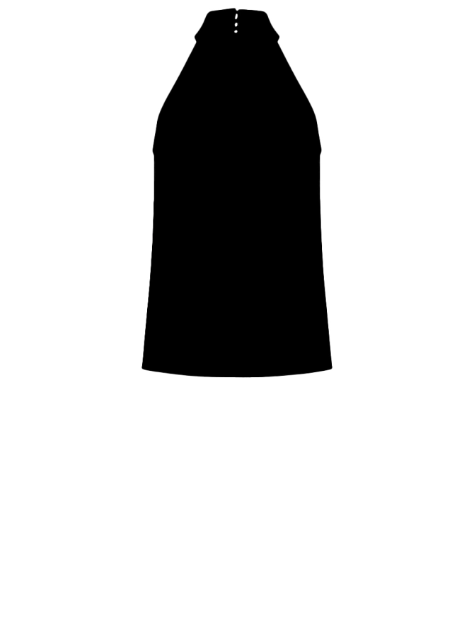 dante 6 Halter top Zwart