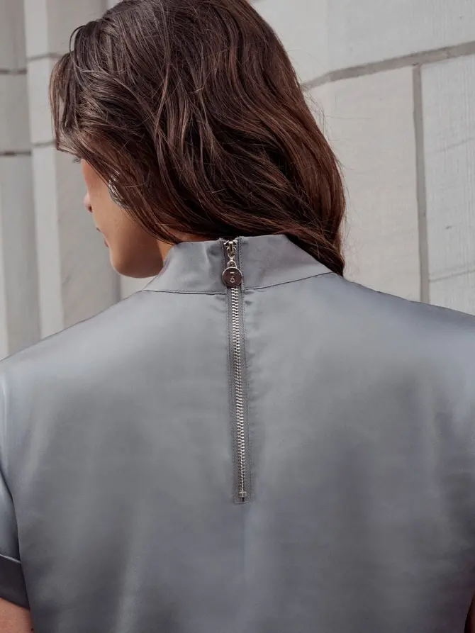 Dante 6 Hoge Hals Top Grijs