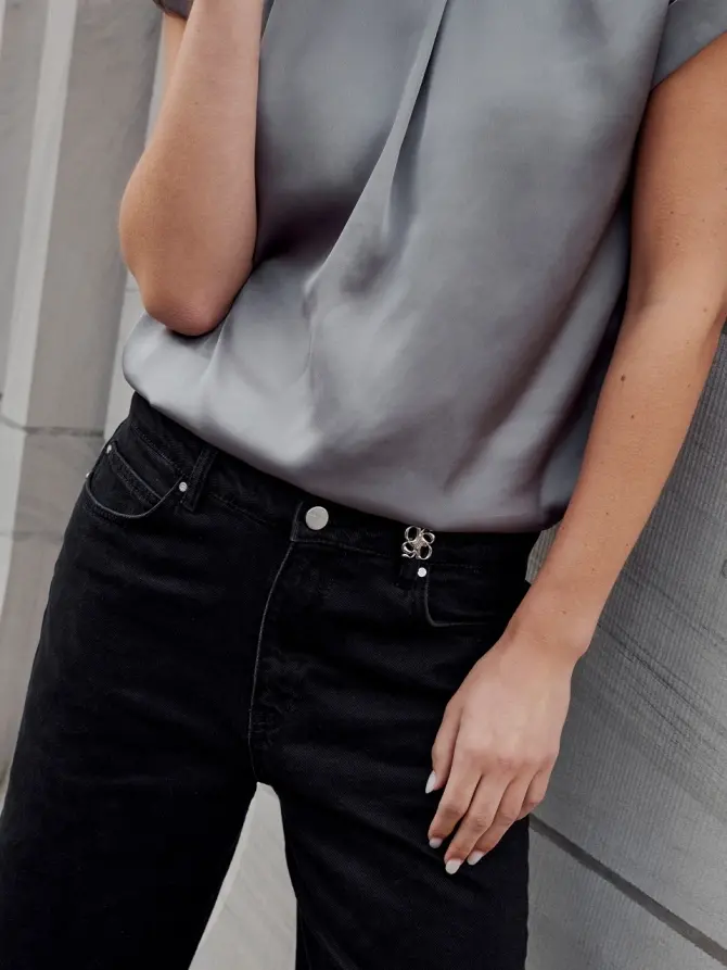 Dante 6 Hoge Hals Top Grijs