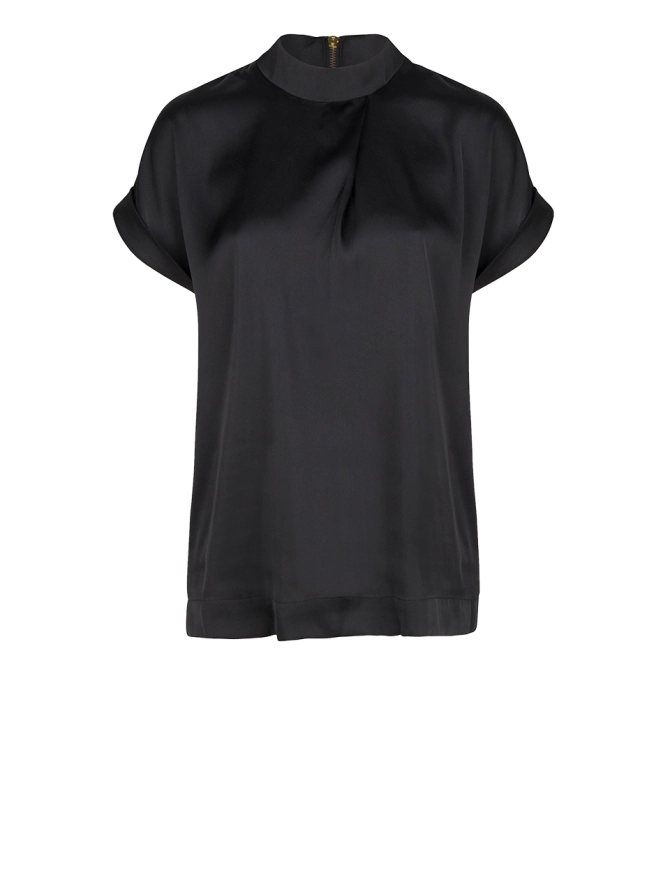 dante 6 Hoge hals top Zwart