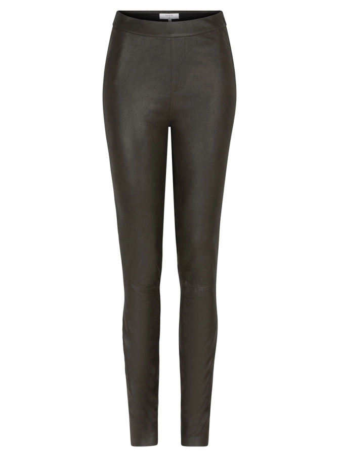 dante 6 Hoge taille suede legging Donkergroen