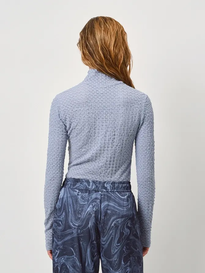 Dante 6 Jacquard Jersey Top Blauw