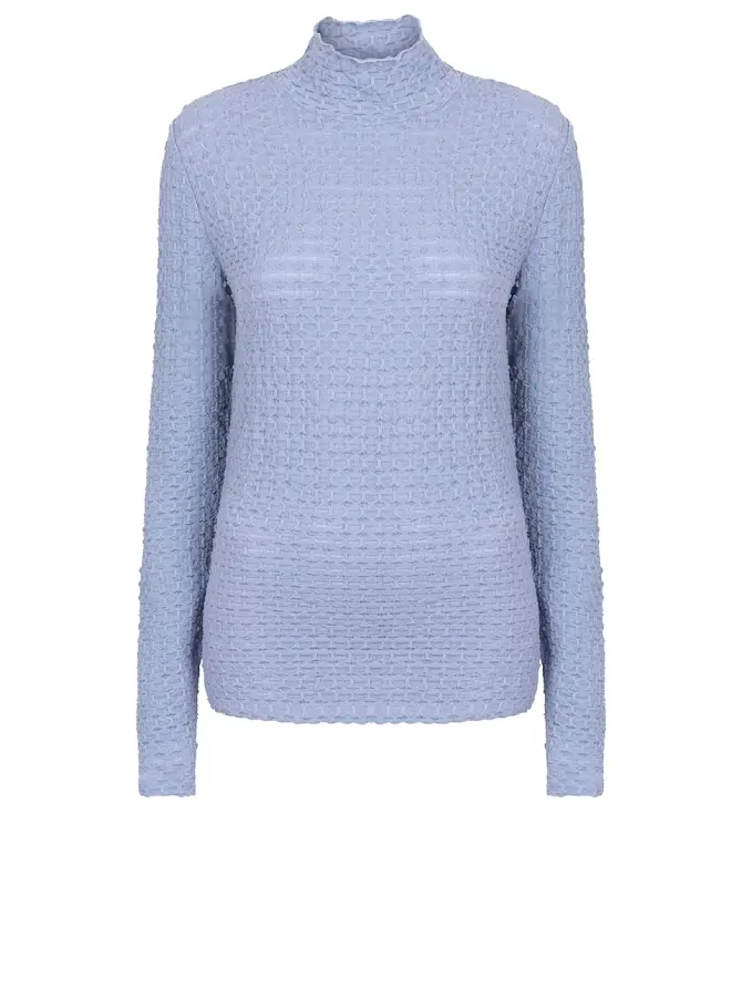 dante 6 Jacquard jersey top Blauw