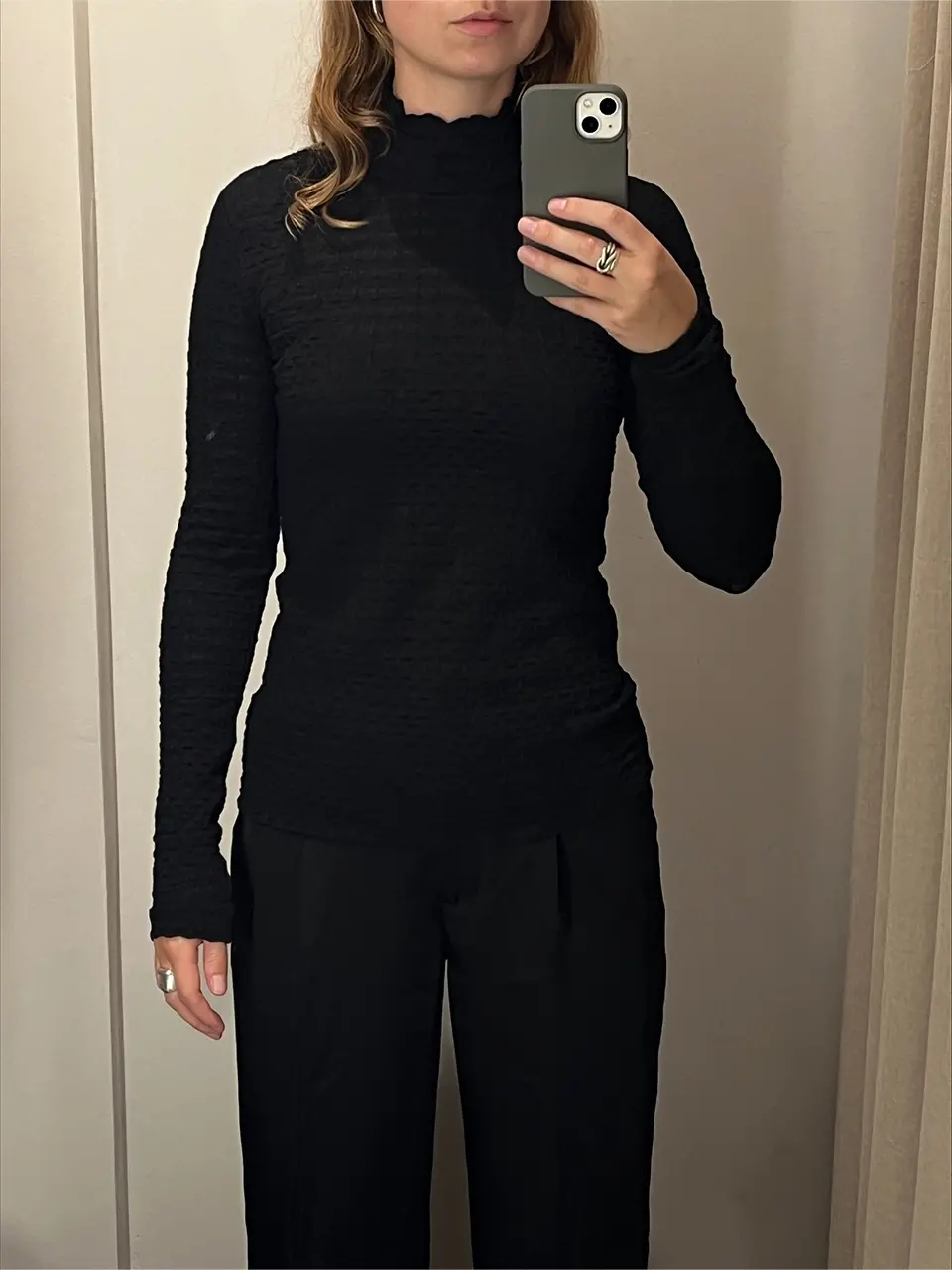 Dante 6 Jacquard Jersey Top Zwart