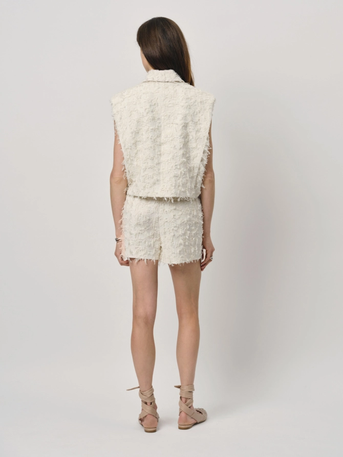 Dante 6 Jacquard Short Creme