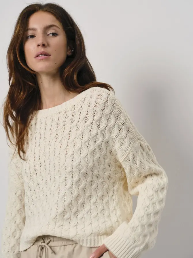 Dante 6 Kabeltrui Met Open Rug Creme
