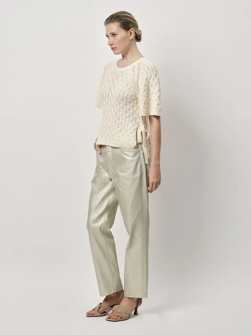 Dante 6 Kabeltrui Met Strikdetail Creme