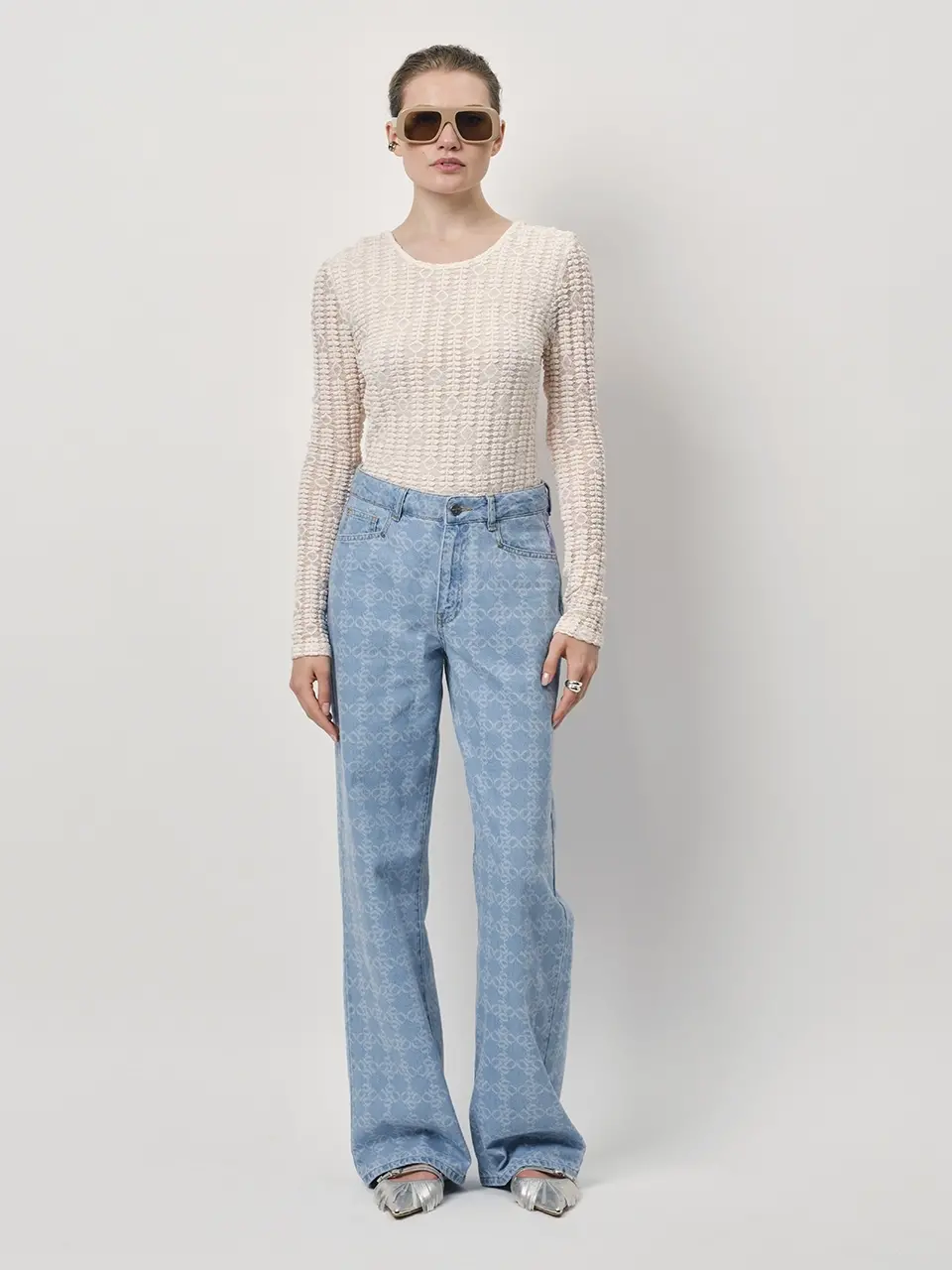 Dante 6 Kanten Longsleeve Creme