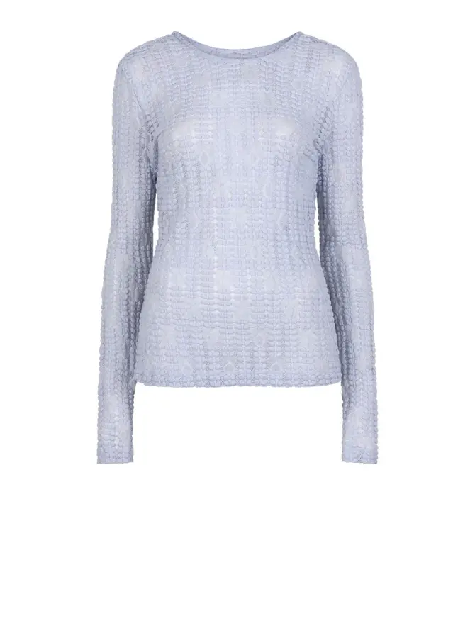 dante 6 Kanten longsleeve Lichtblauw