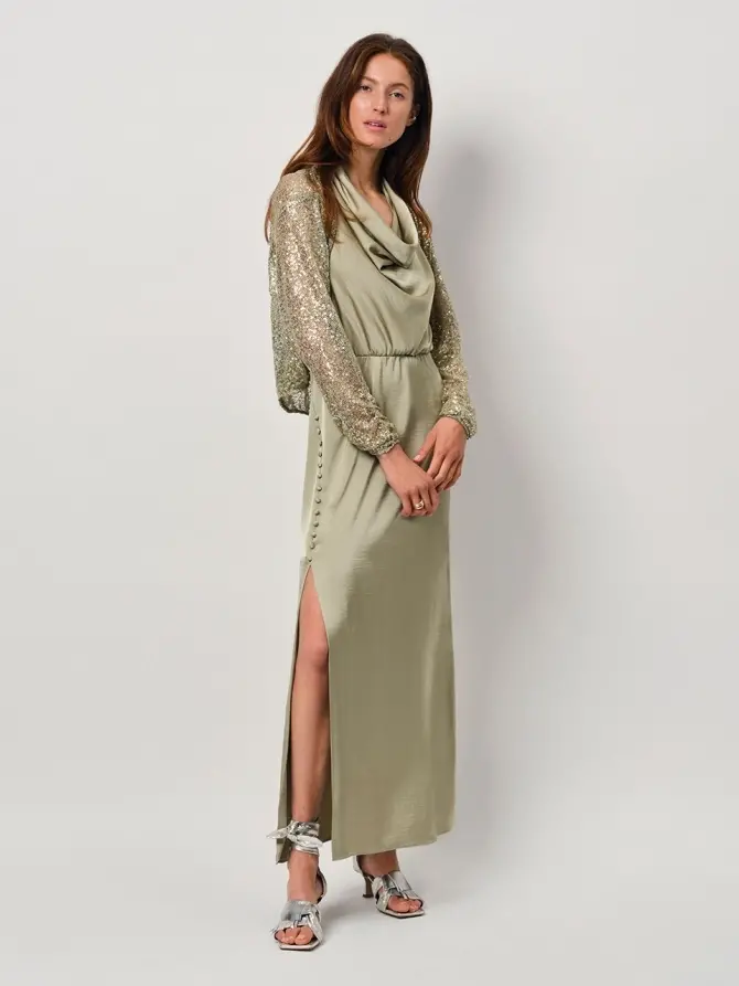 Dante 6 Korte Pailletten Top Groen