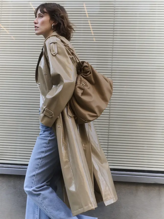 Dante 6 Kunstleren Tas Taupe Bruin